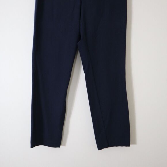 Eileen Fisher Size PP System Washable Crepe Slim Ankle Pant Navy Blue - Picture 7 of 10